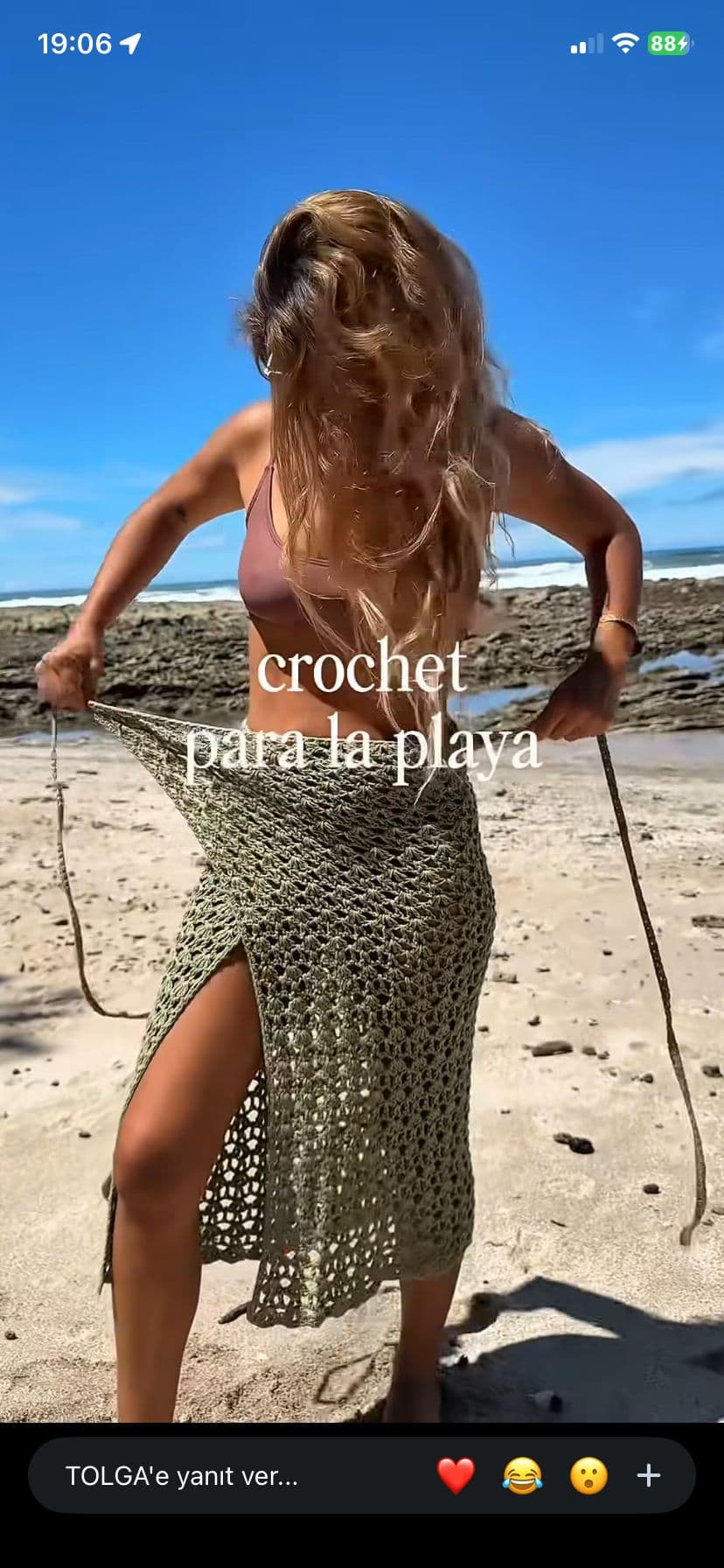 Crochet Boho Plaj Sarong